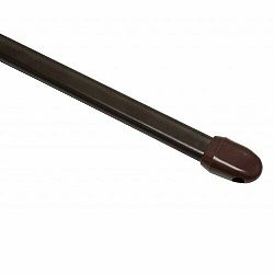 Vitrážna tyč rozťažná, plochá 11 mm hnedá, 40 - 60 cm